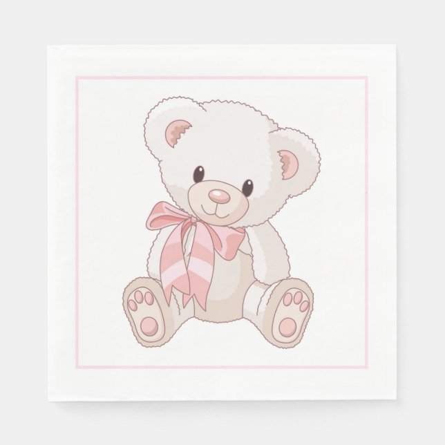 Teddy Bear Paper Napkins (Front)
