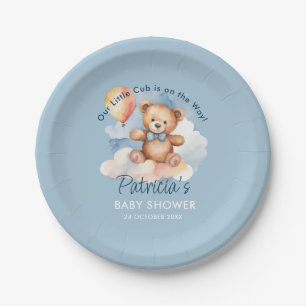 Teddy bear paper plates