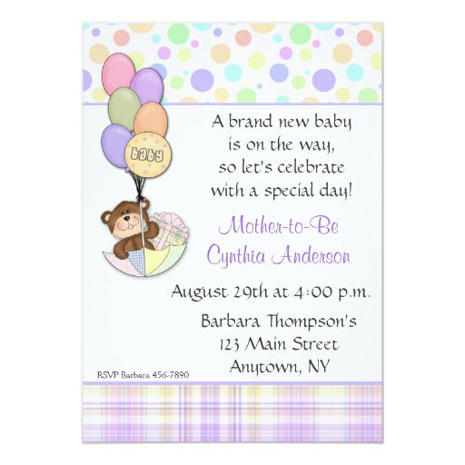 Pastel Baby Shower Invitations 10