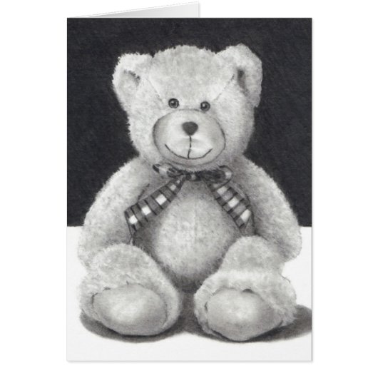 Teddy Bear, Pencil Drawing: Big BEAR HUG For You (Front)