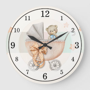Teddy Bear Personalized Acrylic Wall Clock