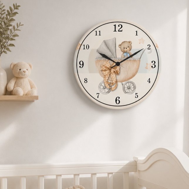 Teddy Bear Personalized Acrylic Wall Clock (Creator Uploaded)