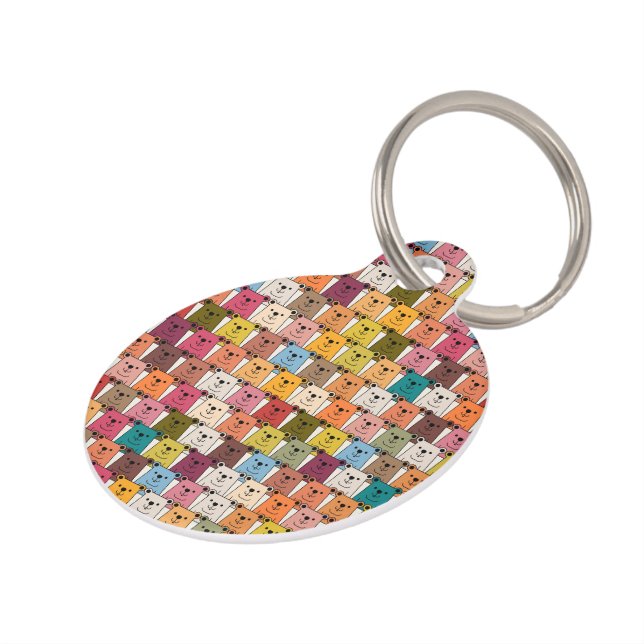 Teddy Bear Pet ID Tag (Side)