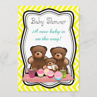 Teddy Bear Picnic Baby Shower Invitation