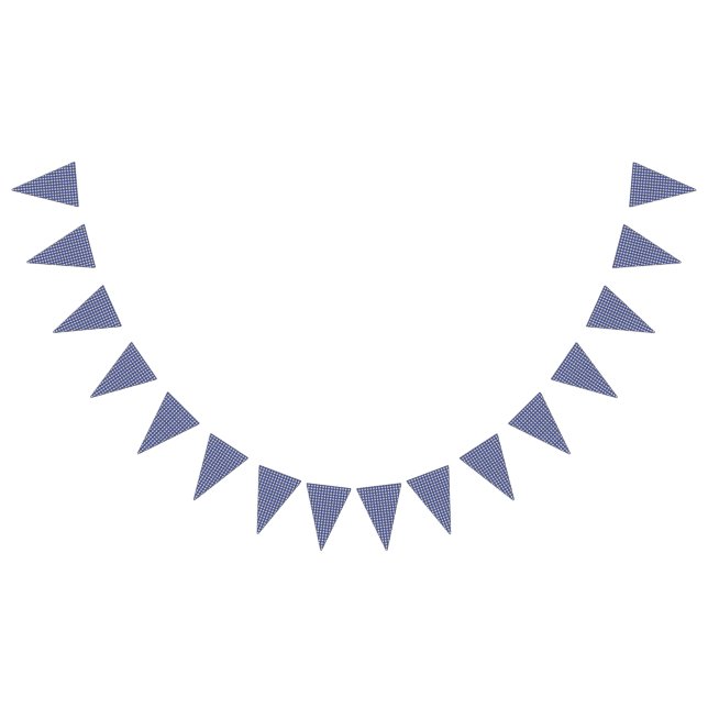 Teddy Bear Picnic Birthday -Blue Gingham Bunting Flags (All)