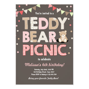 picnic birthday invitations zazzle