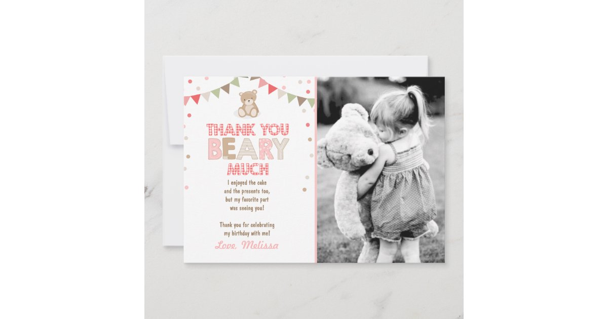 Teddy Bears Picnic Party Thank You Cards Teddy Bears Picnic Party Thank You Cards