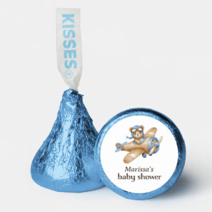 Teddy Bear Pilot Baby Boy Shower Hershey®'s Kisses®
