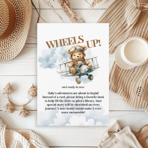 Teddy Bear Pilot on His Way Books for Baby Enclosure Card
