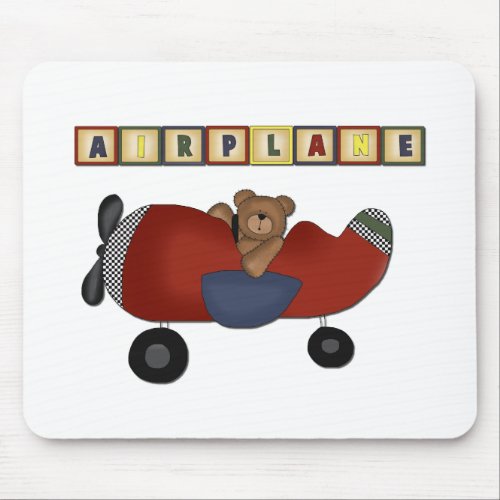 Teddy Bear Pilot Tshirts and Gifts Mouse Pad