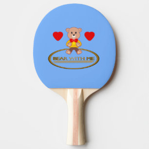 Teddy Bear Ping Pong Paddle