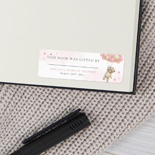 Teddy Bear Pink Book Gifted By Label