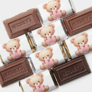 Teddy Bear Pink Hershey's Miniatures