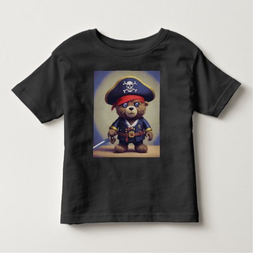 Teddy Bear Pirate Toddler T_shirt