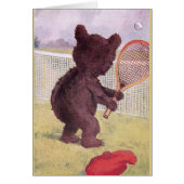Teddy Bear Playing Tennis (Front)