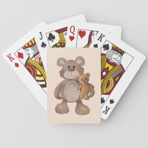 teddy bear poker cards