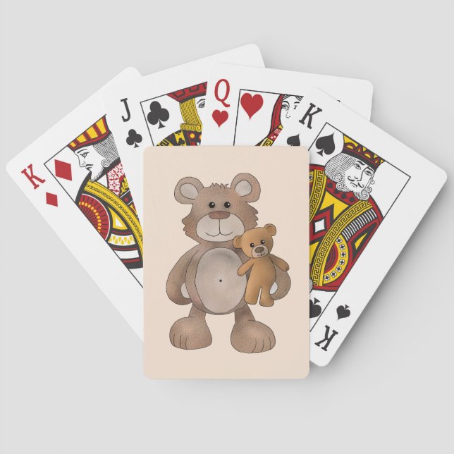teddy bear poker cards (Back)