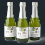 Teddy Bear Pop It When She Pops Baby Shower Gift  Sparkling Wine Label<br><div class="desc">Editable Watercolor Teddy Bear Pop It Baby Shower sparkling wine Label. This is a tag template,  You can personalize the gift tag,  change the text as you wish!</div>