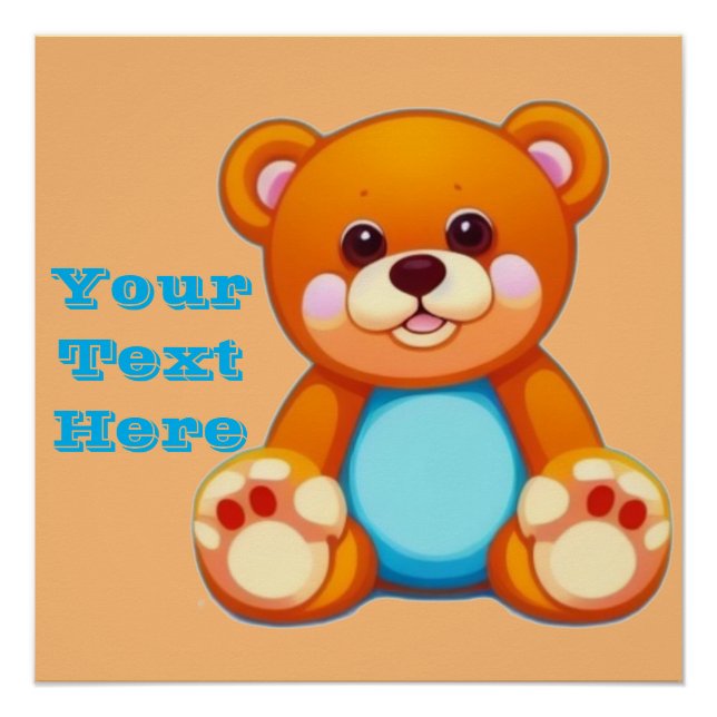 Teddy bear poster (Front)