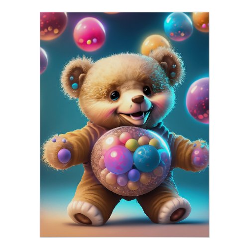 Teddy bear poster