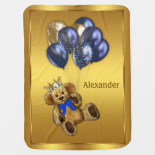Teddy Bear Prince Baby Blanket
