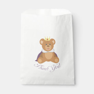 Teddy Bear Prince (Thank you!) Favor Bag
