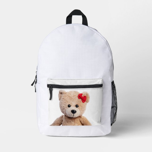 Teddy bear Print Cut Sew Bag (Front)