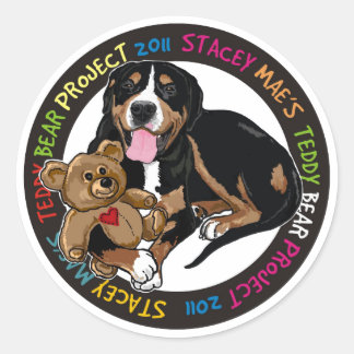 Teddy bear project sticker