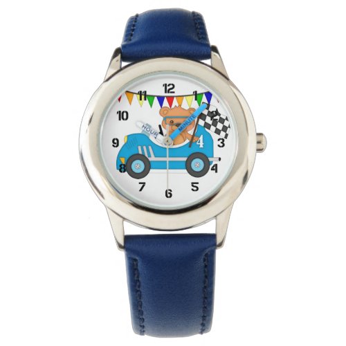 Teddy Bear Race Car Watch