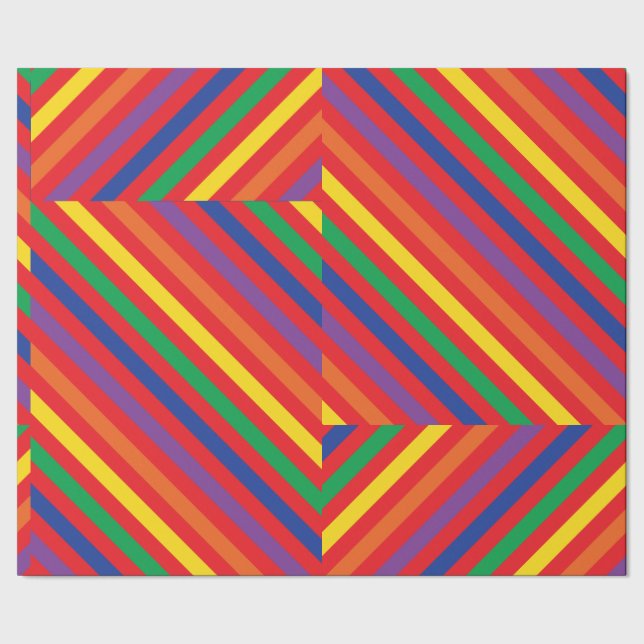 Teddy Bear Rainbow Cute 1st Birthday Party Wrapping Paper (Seam)