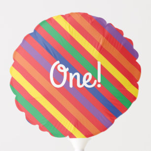 Teddy Bear Rainbow Cute Kid's Birthday Party Balloon