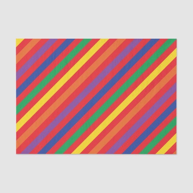 Teddy Bear Rainbow Cute Kid's Birthday Party Tissue Paper (Front)