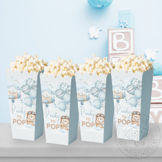 Teddy Bear Ready to Pop Popcorn Favor Boxes