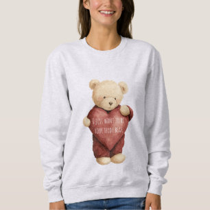 Teddy Bear Red Heart Sweatshirt