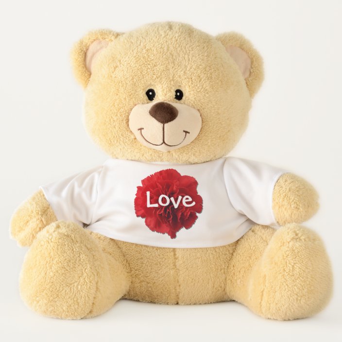 carnation teddy bear