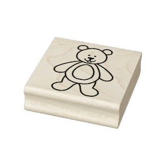Teddy Bear Rubber Stamp