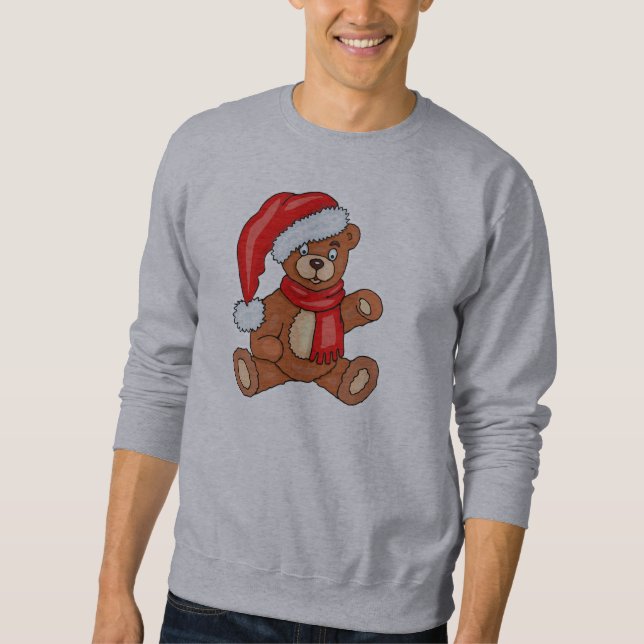 Teddy Bear Santa Claus Sweatshirt (Front)