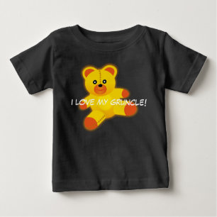 Teddy Bear says, "I Love My Gruncle" Baby T-Shirt