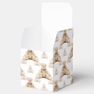 Teddy Bear Seamless Pattern Favor Boxes