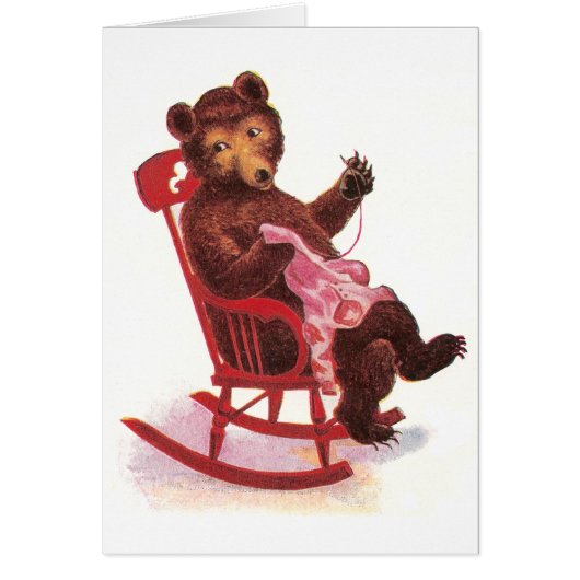 Teddy Bear Sewing Clothes Cards (Front)