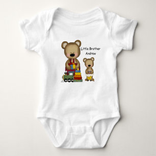 Teddy Bear Siblings Coordinating T-Shirt Baby Bodysuit