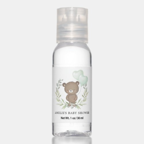 Teddy Bear Soft Eucalyptus Greenery Party Favors Hand Sanitizer