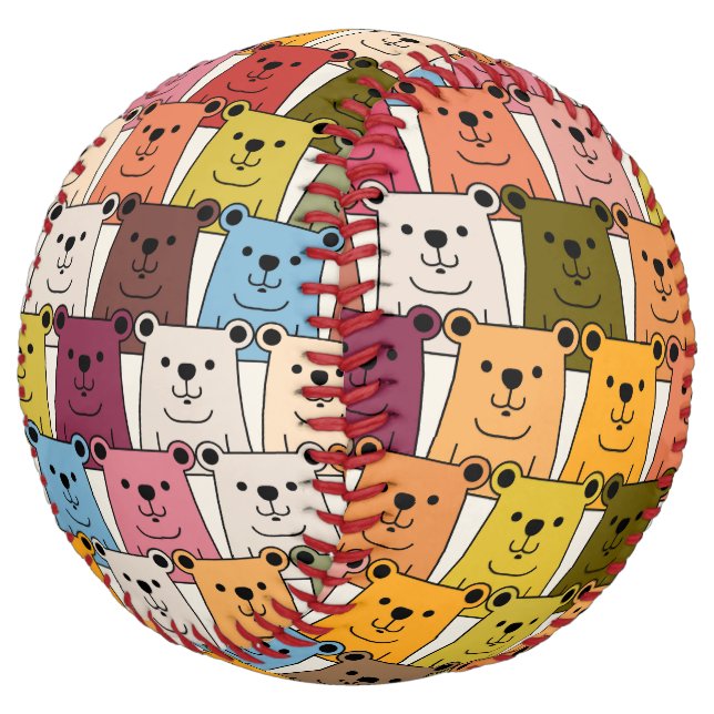 Teddy Bear Softball (Angled)