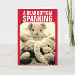 TEDDY BEAR SPANKING VALENTINE'S DAY CARDS