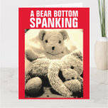 TEDDY BEAR SPANKING VALENTINE'S DAY CARDS