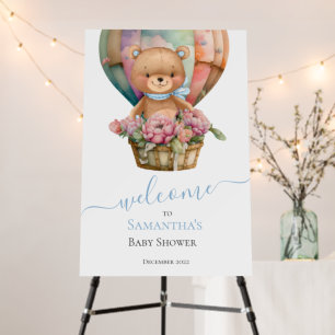 Teddy Bear Special Welcome for Your Little One Foam Board