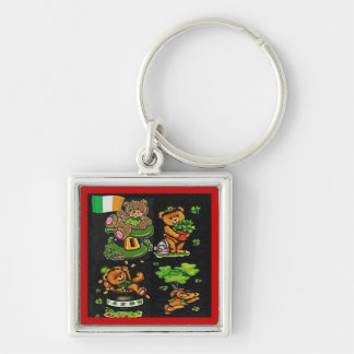 Teddy Bear St. Patrick's Day Collection Keychain