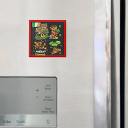 Teddy Bear St. Patrick's Day Collection Magnet