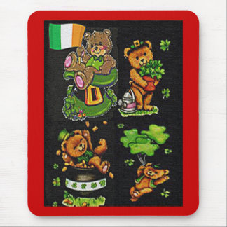 Teddy Bear St. Patrick's Day Collection Mouse Pad
