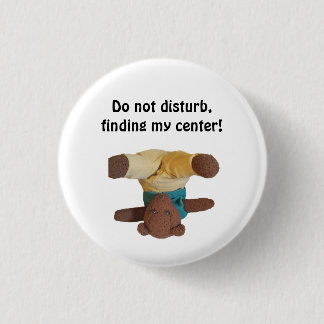 Teddy bear standing on it's head button